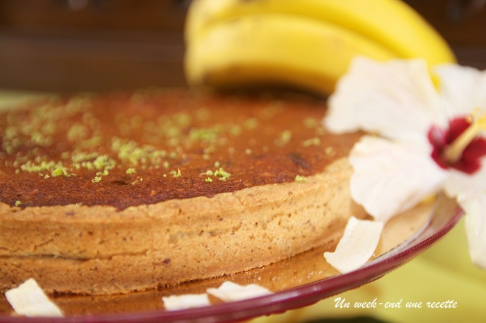 Amandine à La Peau De Banane Sur Une Pâte Sablée Noisette Dakatine Un Week End Une Recette 